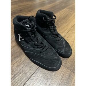 Everlast HX High Top Boxing Shoes Sneakers Black Suede Men's Sz 9 EVBK110L